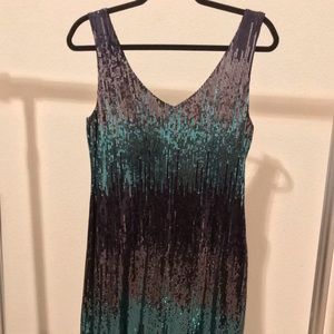 Blue Sequin dress